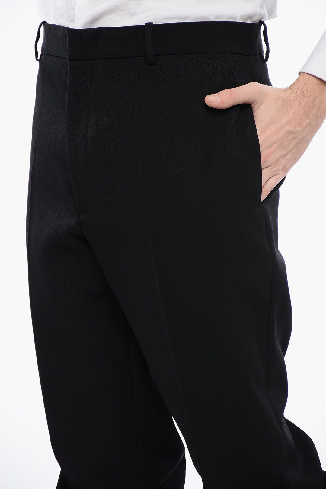 Jil Sander og1mm0625 4-Pocketed Virgin Wool Pant in Black Size US 32 / EU 48 - 3 Thumbnail