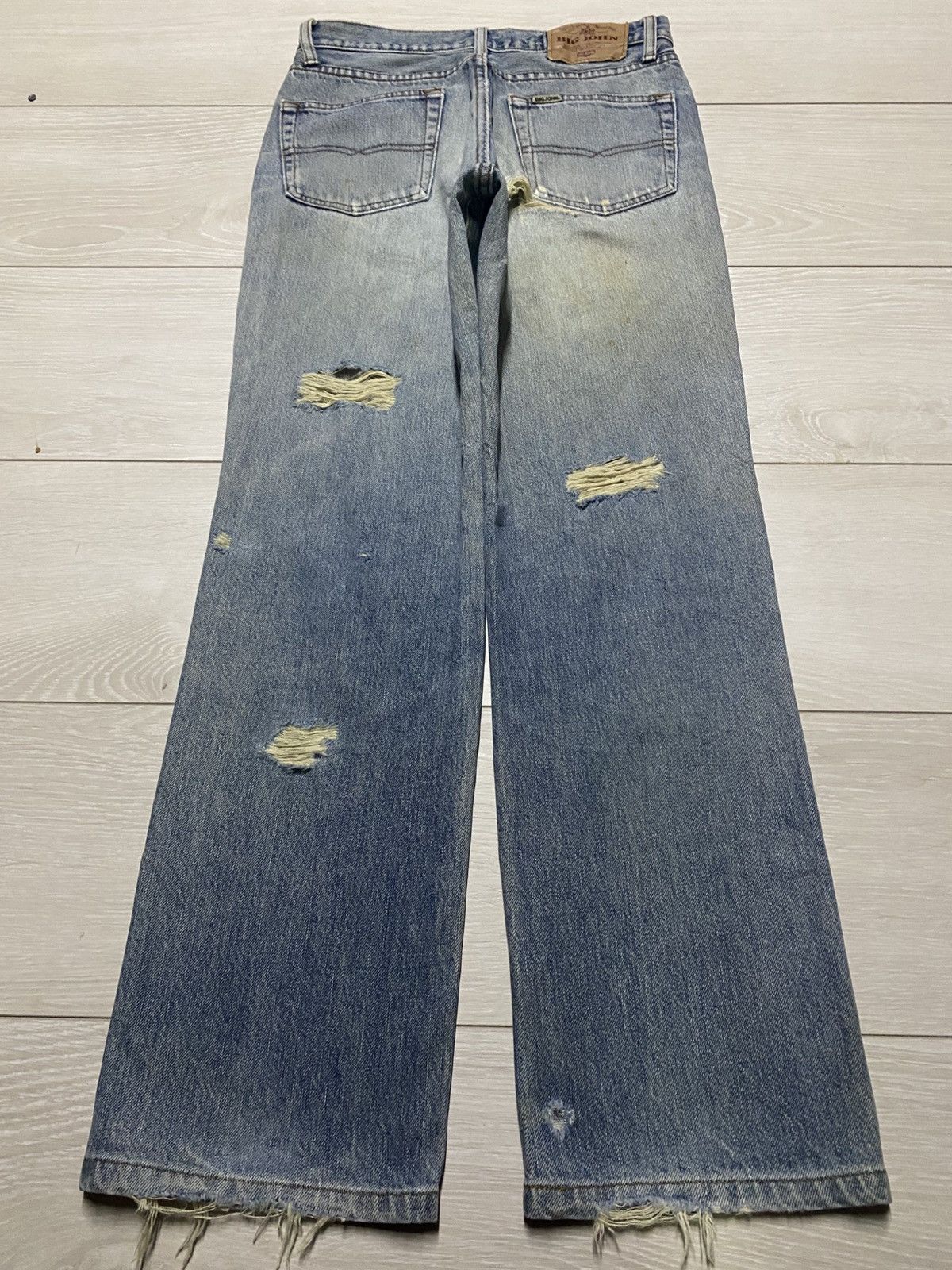 Big John Vintage Big John Grunge Distressed Straight Loose Jeans Size US 28 / EU 44 - 2 Thumbnail