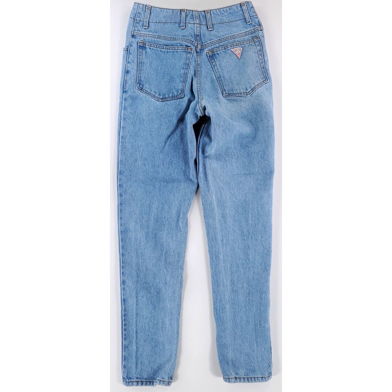 Guess VINTAGE GUESS Jeans 80s Georges Marciano Made USA Blue Womens 27 27x31 Jeans Straight Size 27" / US 4 / IT 40 - 6 Thumbnail