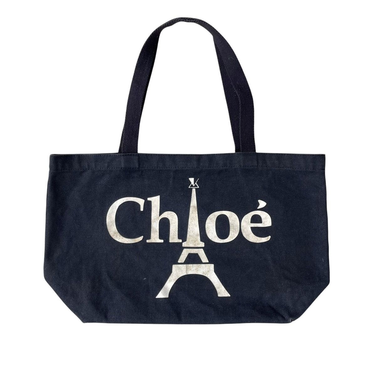 Chloe × Designer Chloe Paris Basic Logo Designer Canvas Tote Bag Size ONE SIZE - 2 Thumbnail
