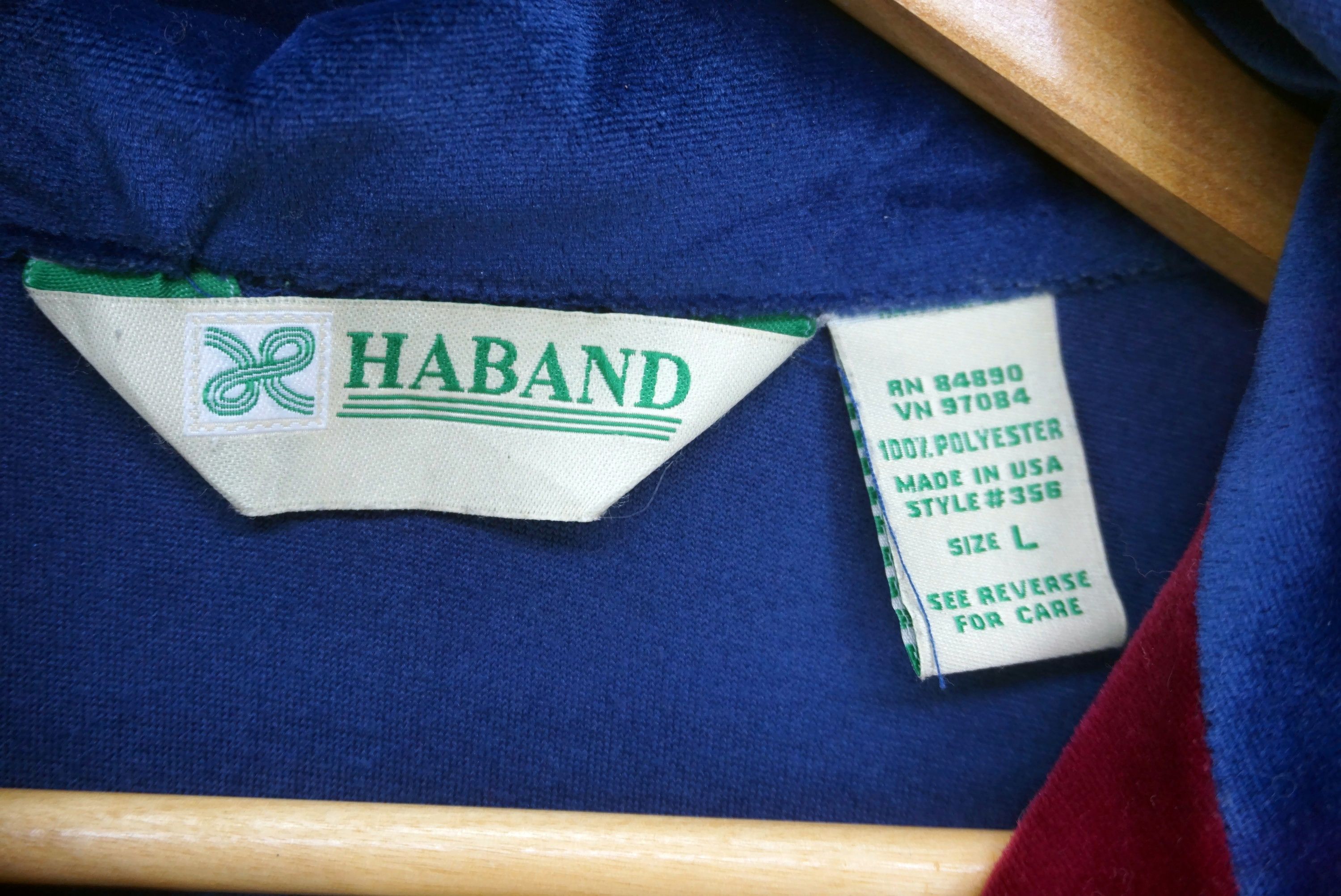 Haband Vintage HABAND Baggy Velour Jacket Size L Made in USA Size US L / EU 52-54 / 3 - 7 Thumbnail