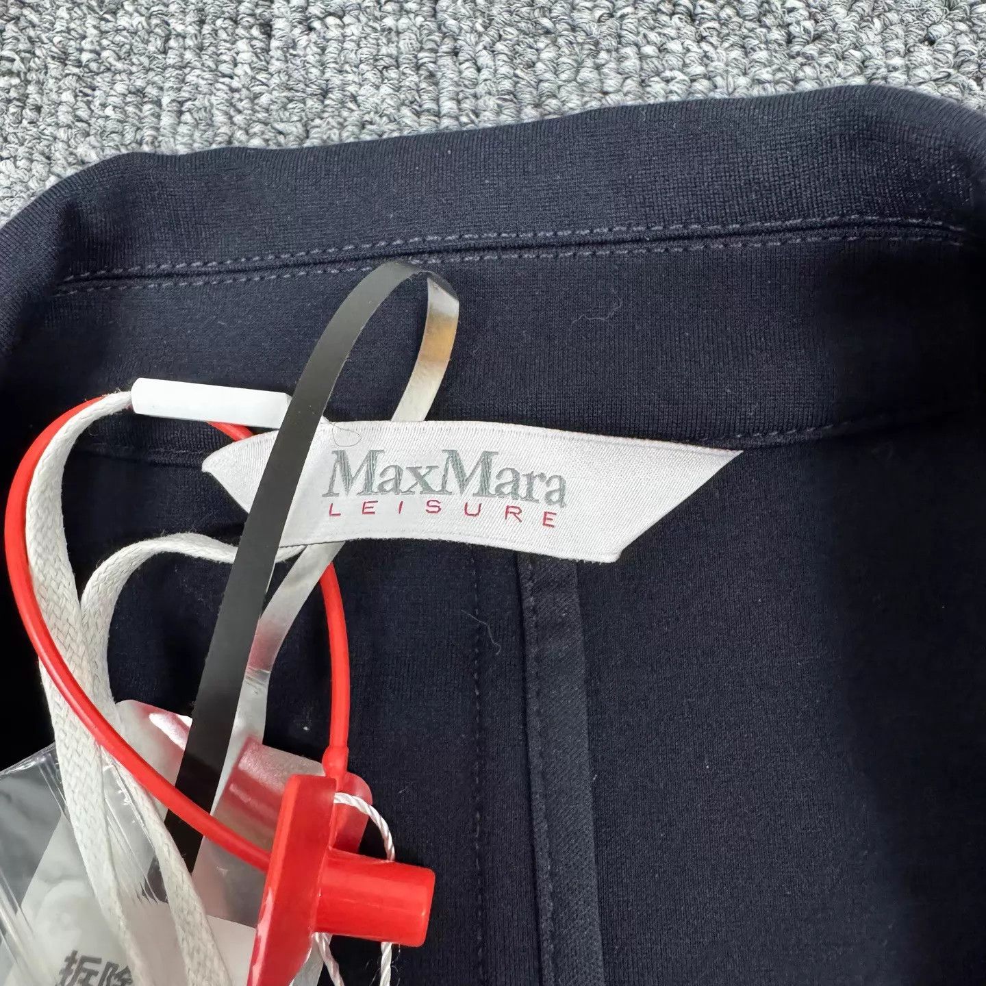 Max Mara MaxMara Navy Single-Breasted Blazer L New w/ Tags Size L / US 10 / IT 46 - 6 Thumbnail