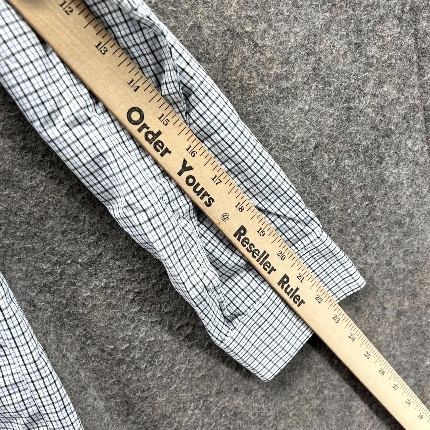 Brooks Brothers Brooks Brothers Dress Shirt Mens 16 2/3 Blue Button-Down Preppy Gingham 346 Shirt Size 42R - 5 Thumbnail