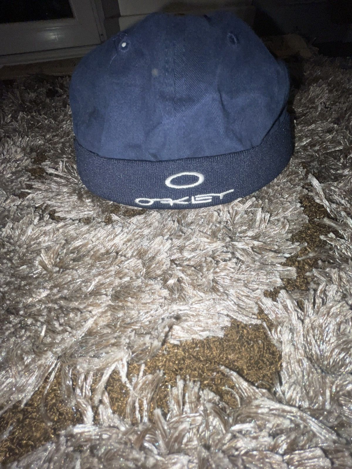 Oakley Vintage Oakley Navy Brimless "Miki" Cap - White Logo Size ONE SIZE - 2 Thumbnail