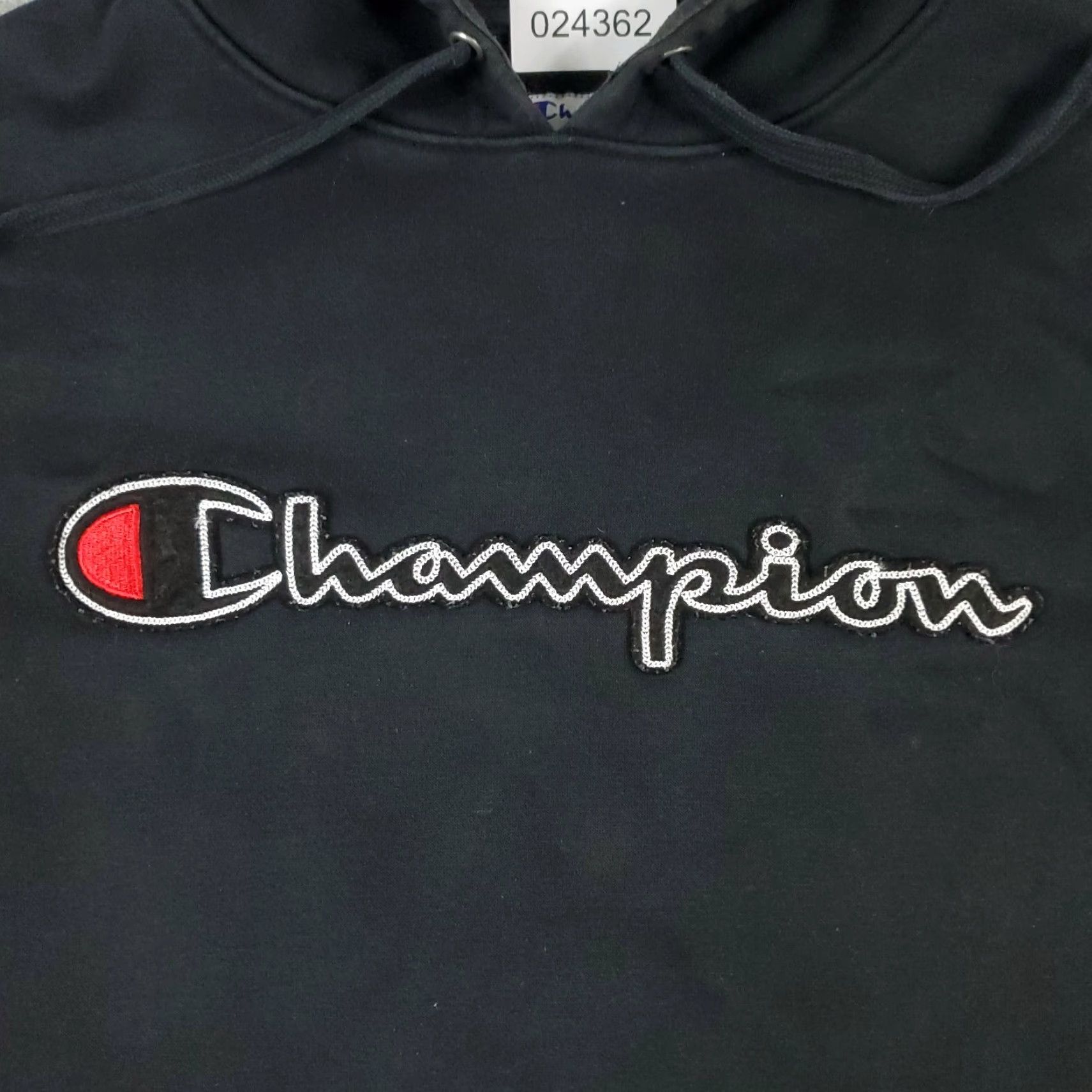 Champion VINTAGE Champion Hoodie Pullover Mens Medium Black Casual Sweatshirt All Seasons Gym & Training Size US M / EU 48-50 / 2 - 2 Thumbnail