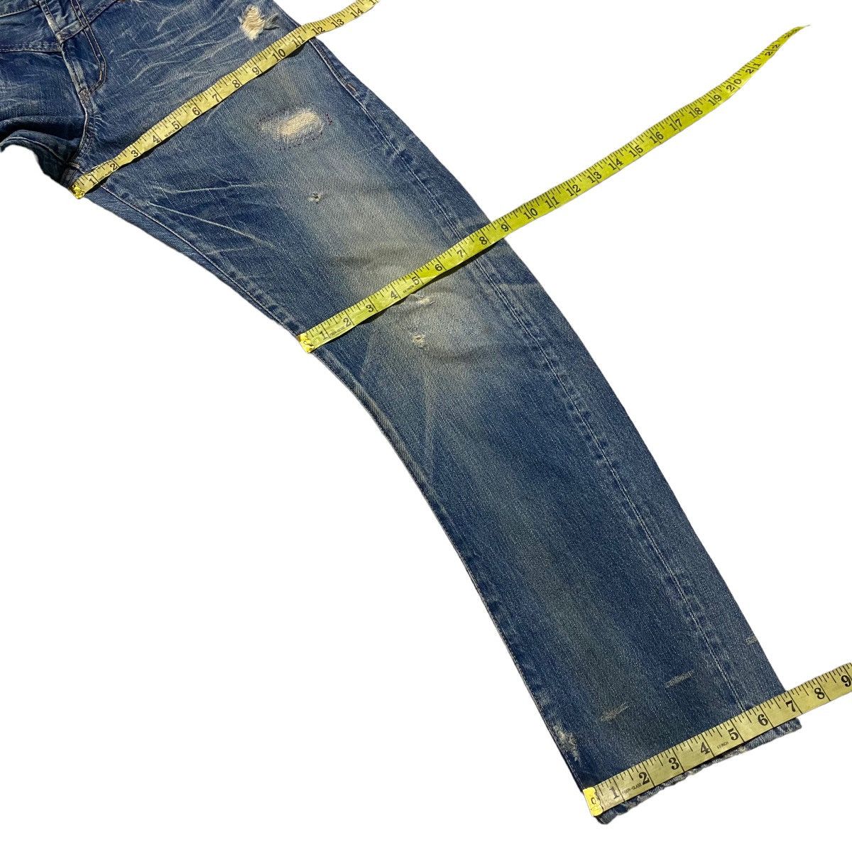 Hysteric Glamour Vintage Hysteric Glamour Distressed Honeycomb Jeans Size US 29 - 18 Thumbnail