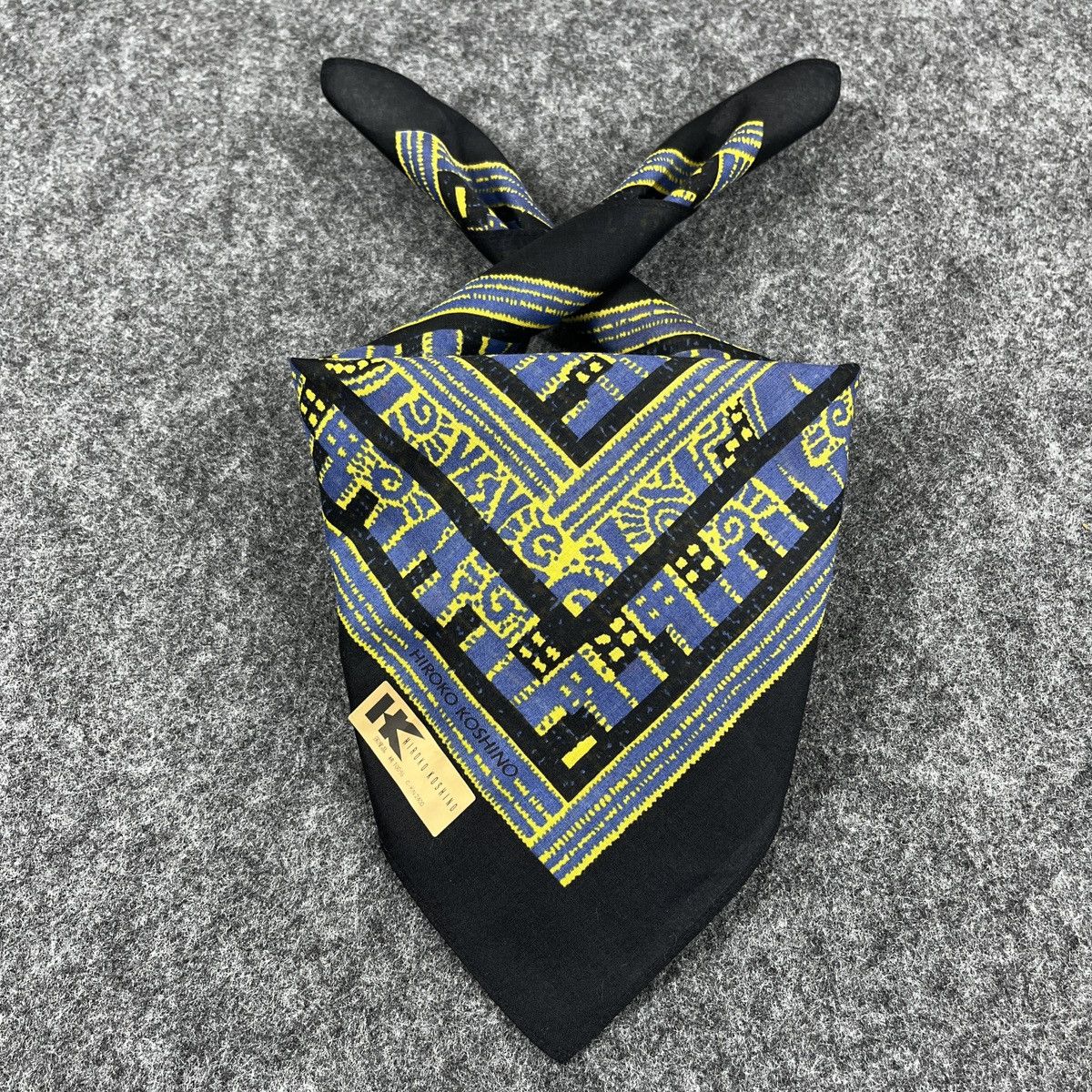 Hiroko Koshino Homme × Vintage Hiroko Koshino Handkerchief / Bandana / Neckerchief B343 Size ONE SIZE - 2 Thumbnail