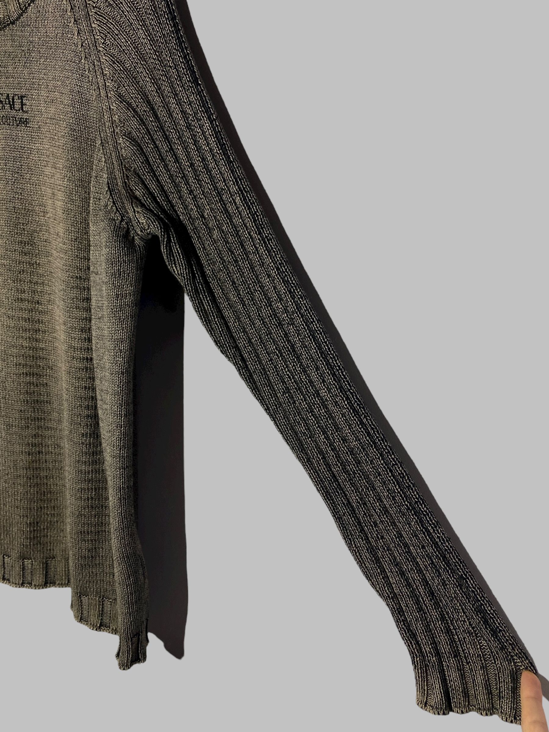 Versace Jeans Couture Vintage 90s Versace Jeans Couture Avant Garde Y2k Sweater Size US XXL / EU 58 / 5 - 5 Thumbnail