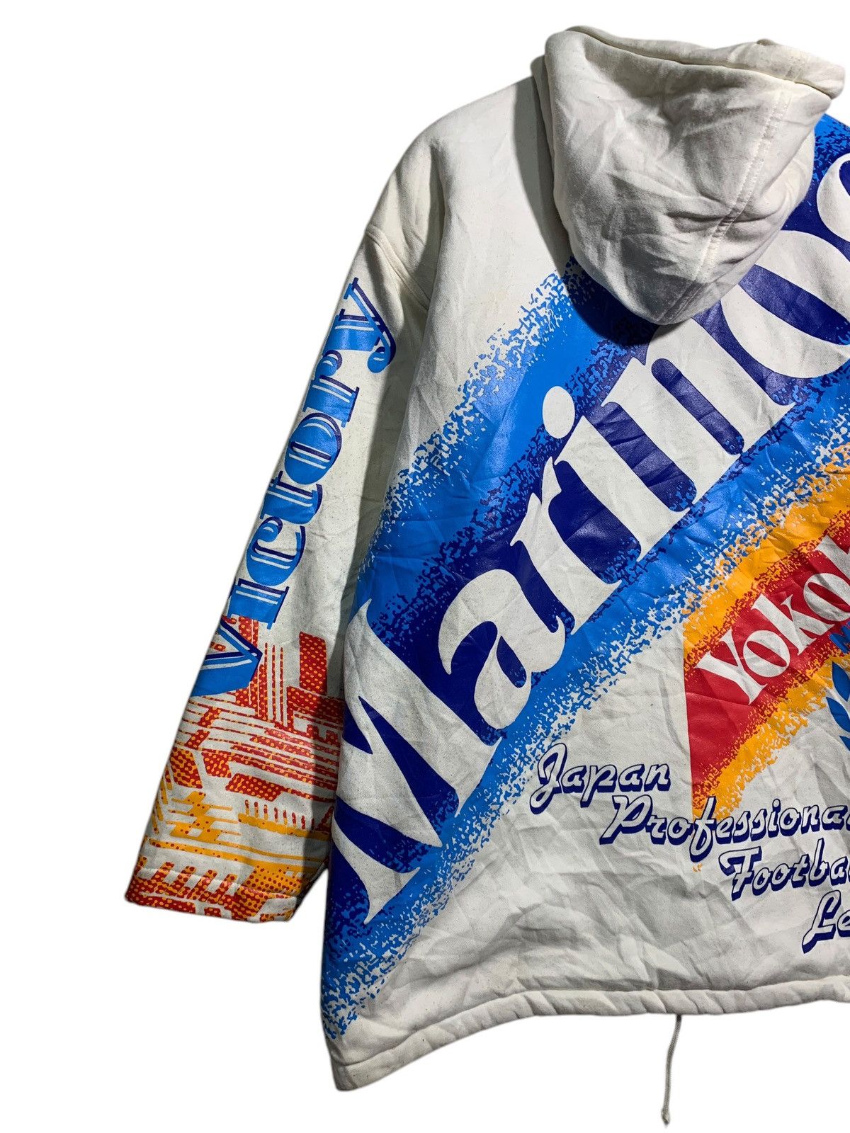 Japanese Brand × Vintage 🔥VTG YOKOHAMA F.MARINOS FULLPRINTS HOODIE JACKETS Size US L / EU 52-54 / 3 - 6 Thumbnail