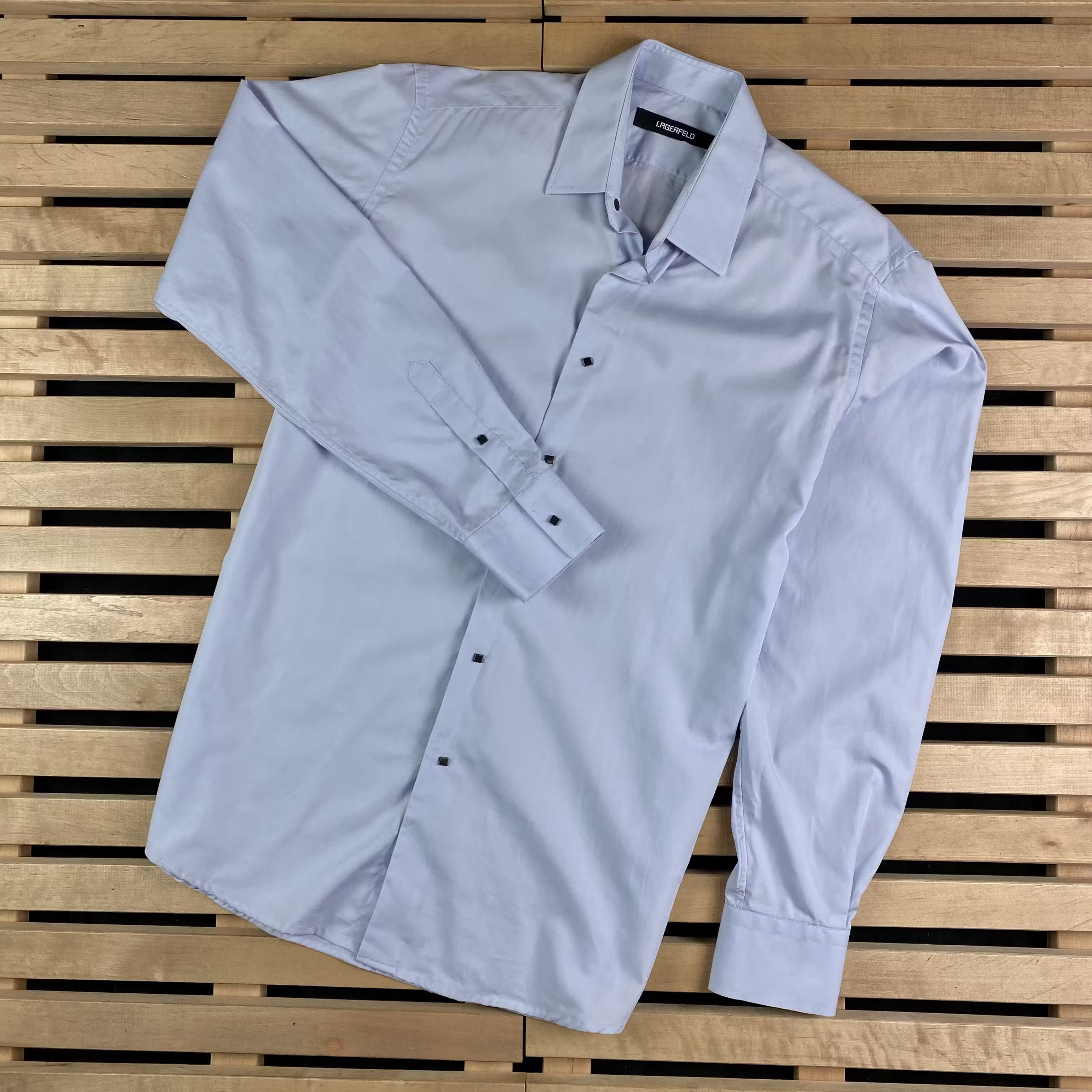 Karl Lagerfeld Mens Shirt Long Sleeve Karl Lagerfeld Size 40/102 Size US L / EU 52-54 / 3 - 1 Thumbnail