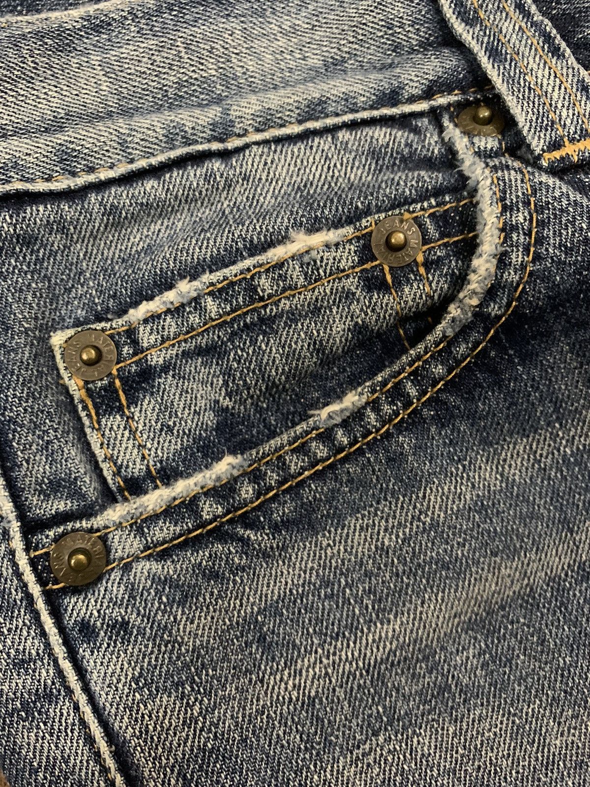 14th Addiction Vintage Japanese Brand Baggy Distressed Punk Style Jeans Size US 30 / EU 46 - 5 Thumbnail