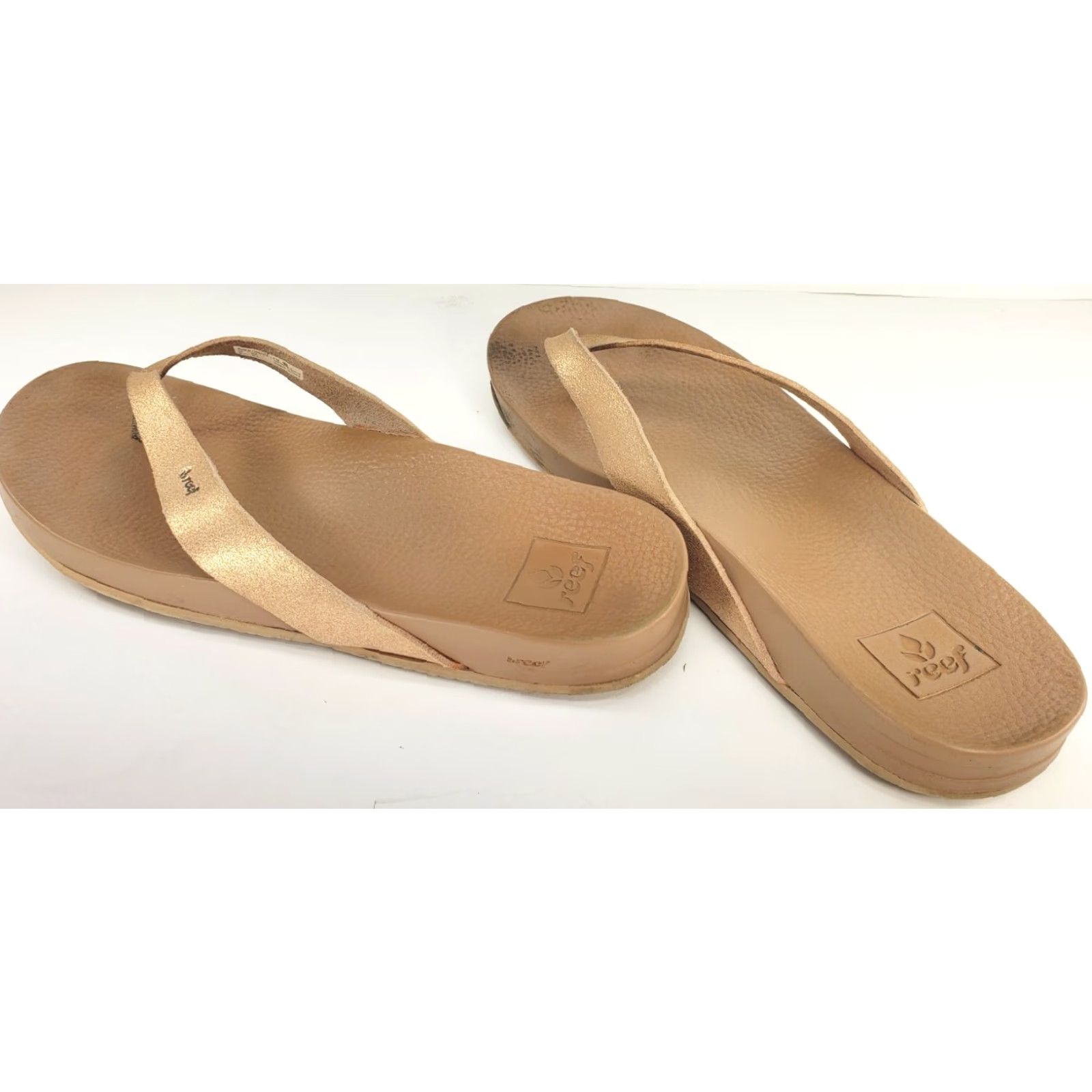 REEF Reef Women's Cushion Bounce Court Vegan Flip Flop Rose Gold Vegan Leather Size 7 Size US 7 / IT 37 - 5 Thumbnail