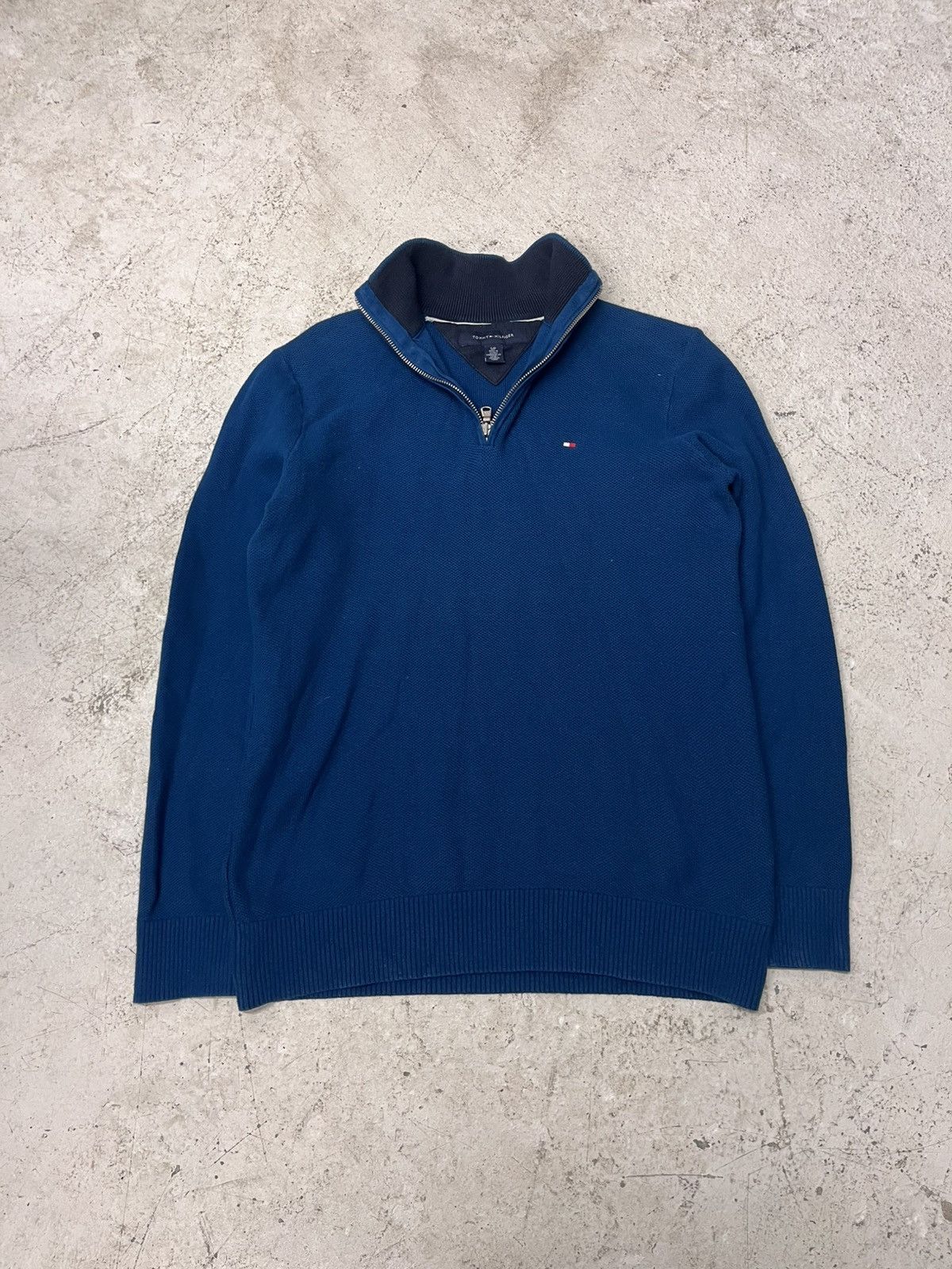Tommy Hilfiger Blue tommy hilfiger quarter zip sweater Size US S / EU 44-46 / 1 - 2 Thumbnail