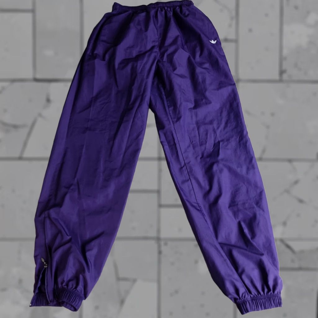 Adidas VINTAGE adidas Womens Pants Small Purple Drawstring Y2K Jogger Slim / Regular Size 28" / US 6 / IT 42 - 1 Thumbnail