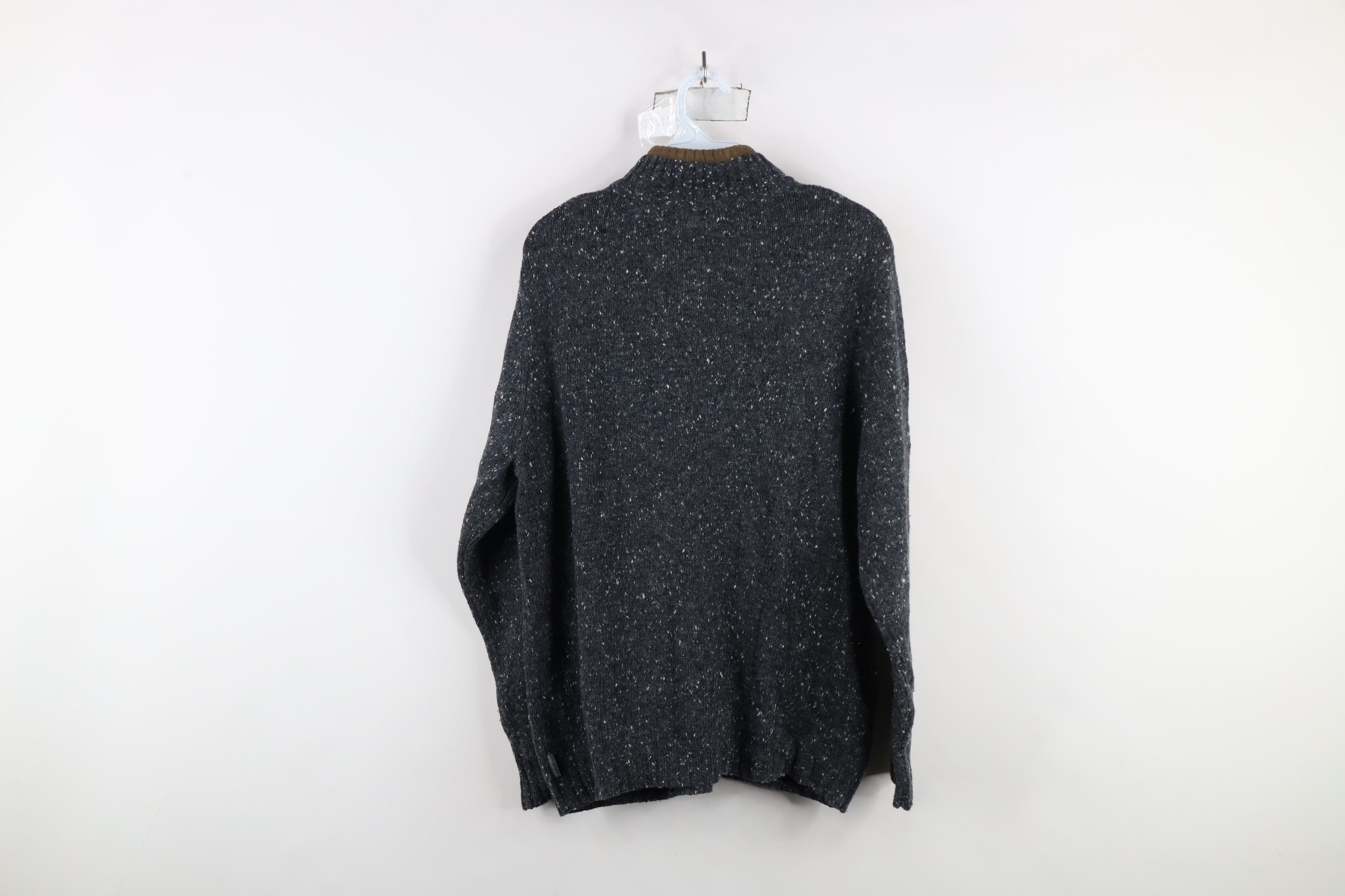 Vintage × Woolrich Woolen Mills Vintage 90s Woolrich Fleck Wool Blend Knit Full Zip Sweater Size US M / EU 48-50 / 2 - 10 Thumbnail