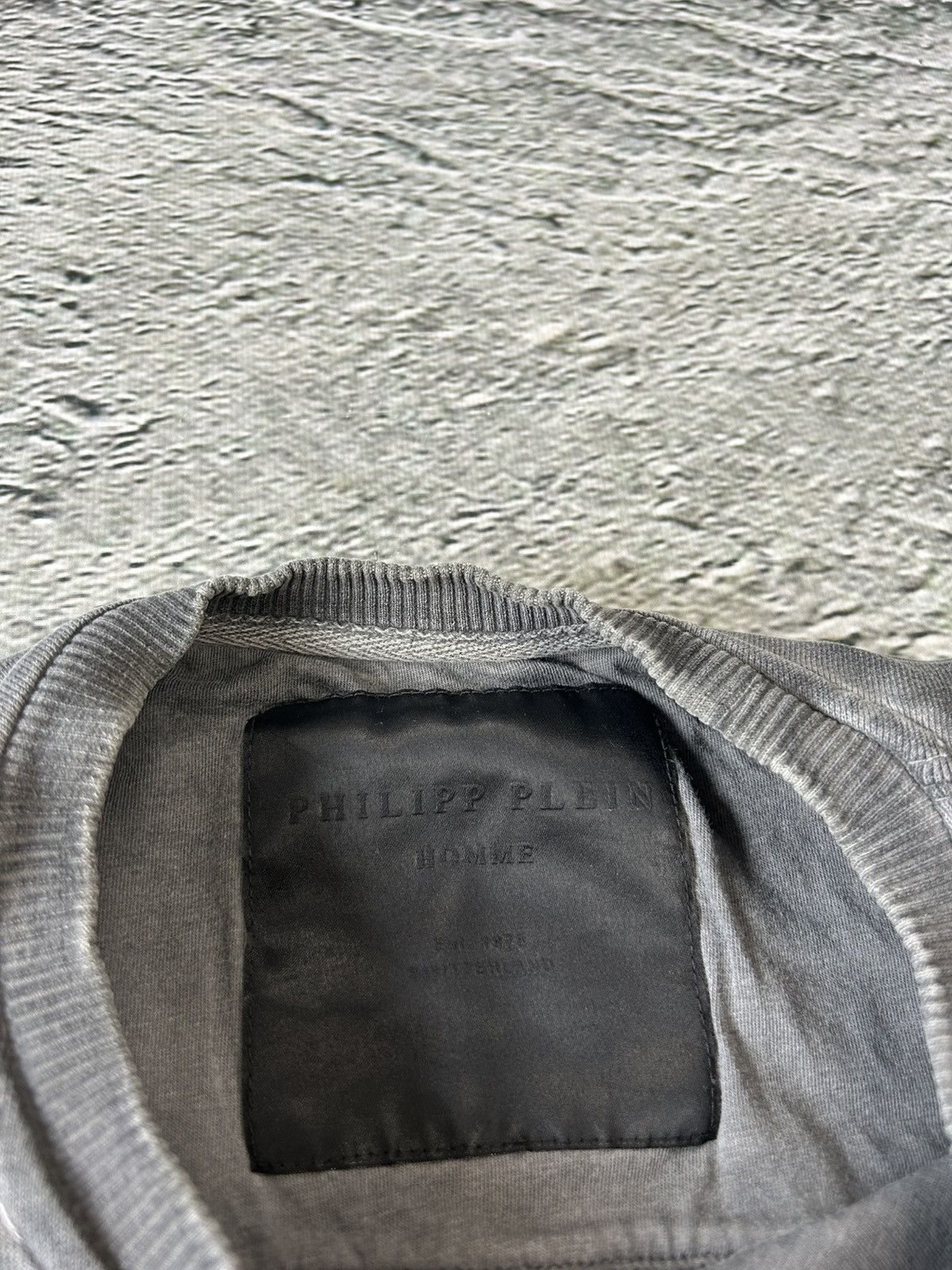 Designer Philipp Plein Skull sweatshirt grey crewneck Size US L / EU 52-54 / 3 - 4 Thumbnail