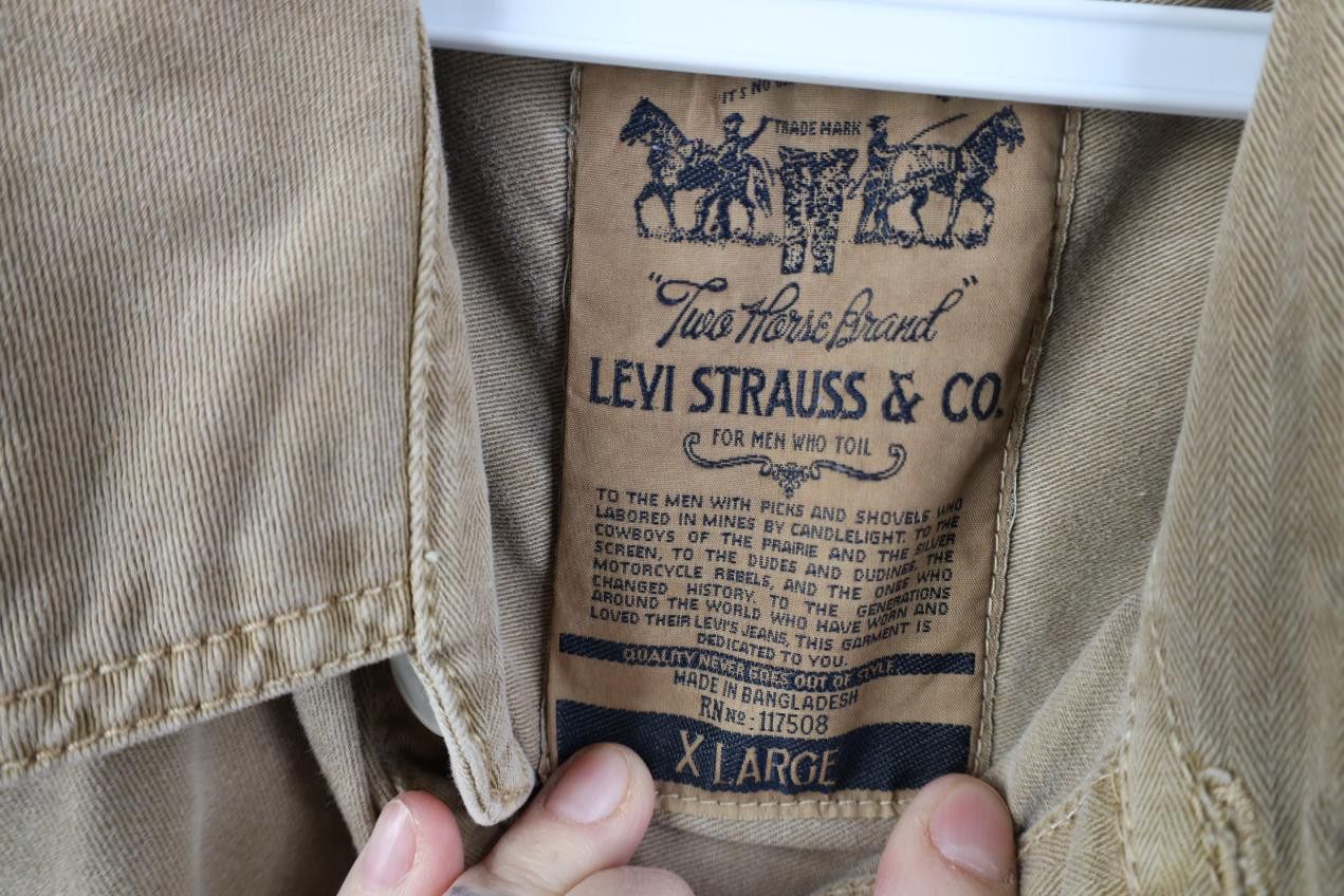 Levi's Vintage Levis Pigment Dye Stonewash Twill Shirt Jacket Size US XL / EU 56 / 4 - 12 Thumbnail