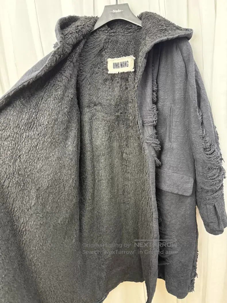 Uma Wang UMA WANG Shearling patchwork cotton coat| Size S / US 4 / IT 40 - 6 Thumbnail