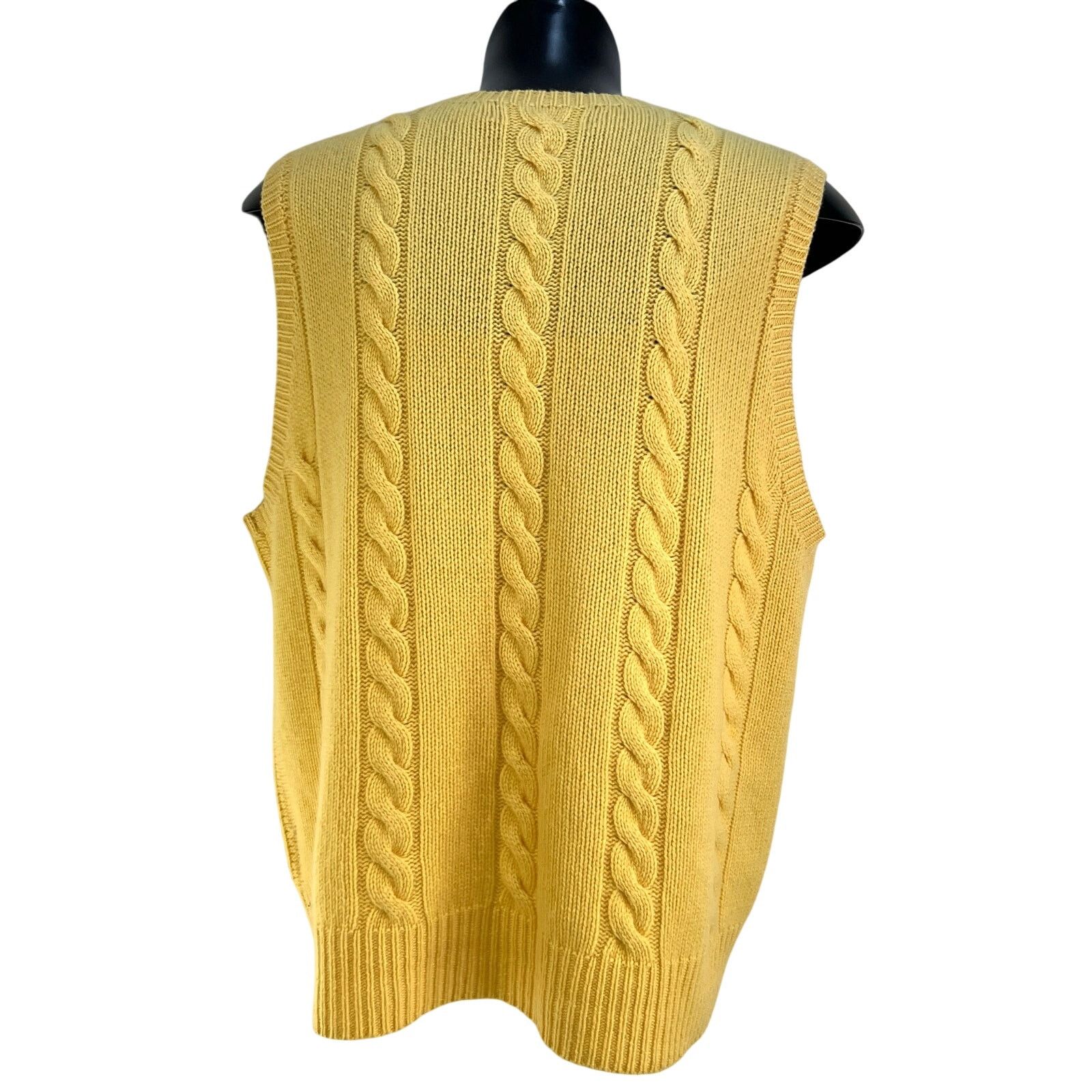 Polo Ralph Lauren Vintage Polo Ralph Lauren Cashmere Knit Sweater Vest Size US L / EU 52-54 / 3 - 7 Thumbnail