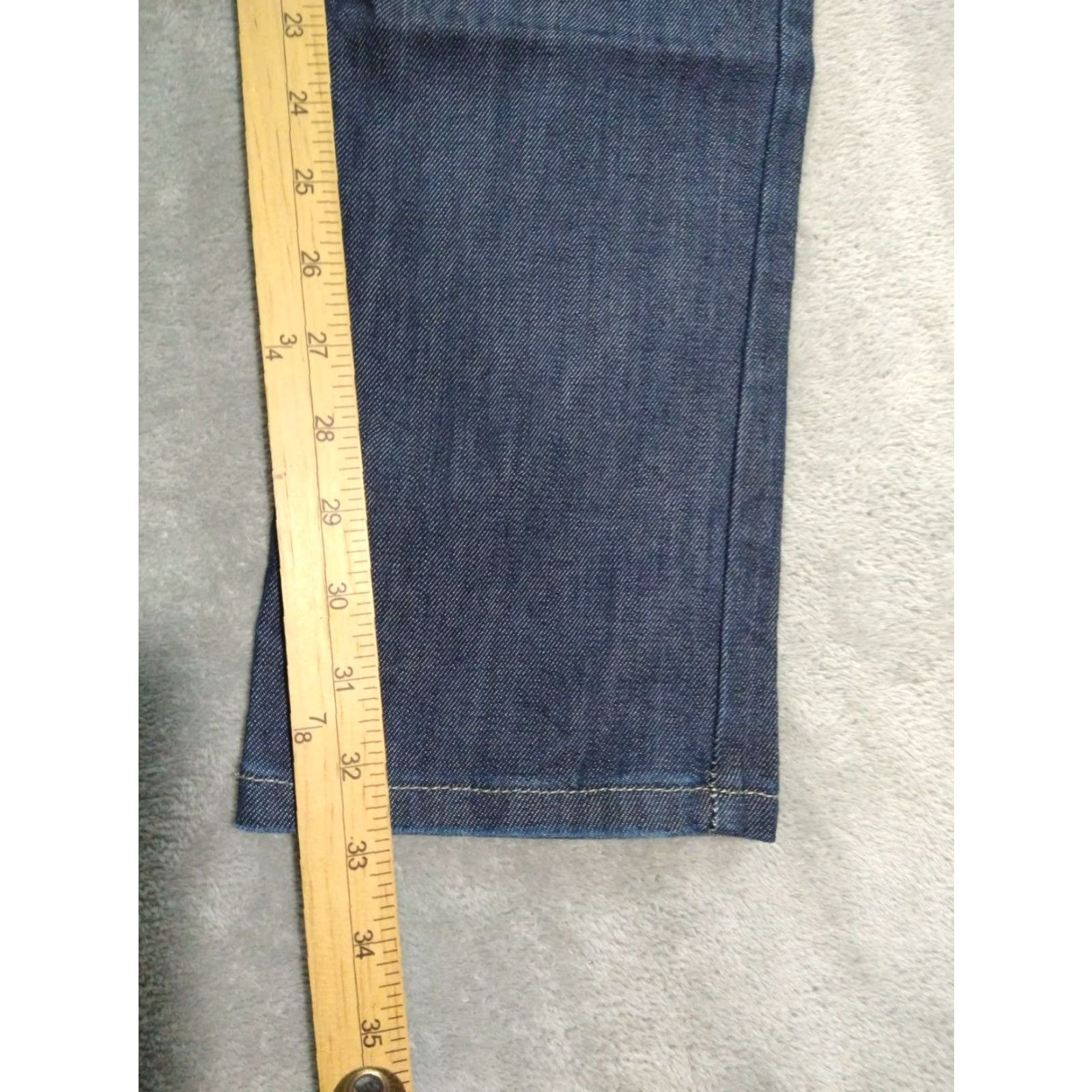 Calvin Klein Calvin Klein Jeans Womens 4 Blue Denim Boyfriend Dark Wash Stretch Distressed Jeans Size 27" / US 4 / IT 40 - 5 Thumbnail