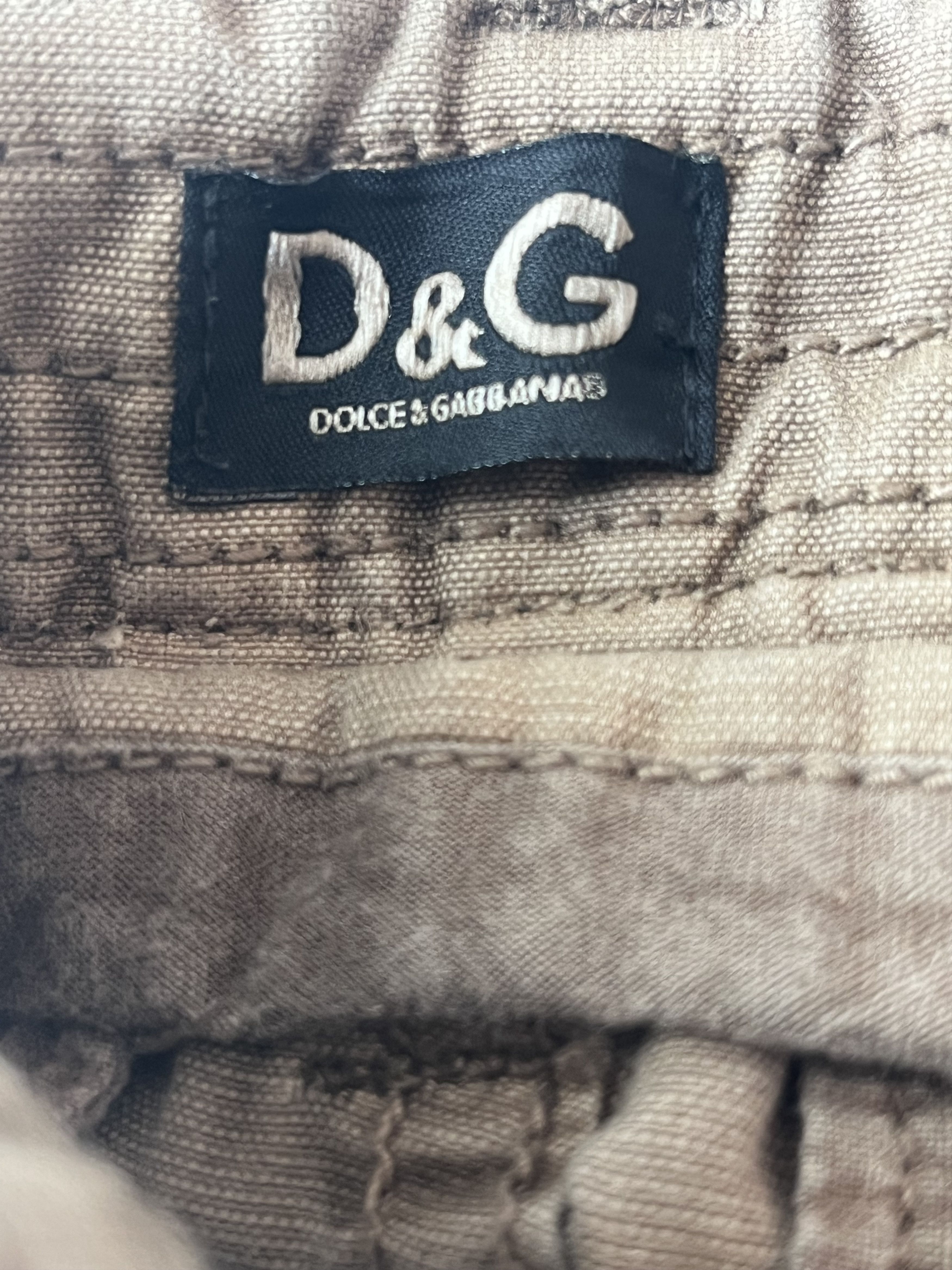 Dolce & Gabbana AW2006 Dolce & Gabbana Beige Cotton Multi-Pocket Cargo Pants Size US 28 / EU 44 - 6 Thumbnail