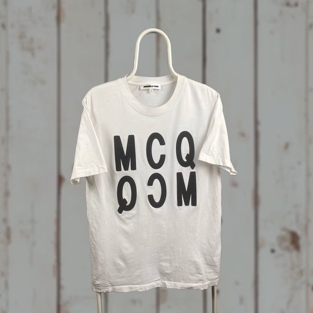 Alexander McQueen Alexander McQueen MCQ Mens Logo T-Shirt XL White Cotton Short Sleeve Logo T-Shirt Men XL White McQueen MCQ Size US XL / EU 56 / 4 - 1 Thumbnail