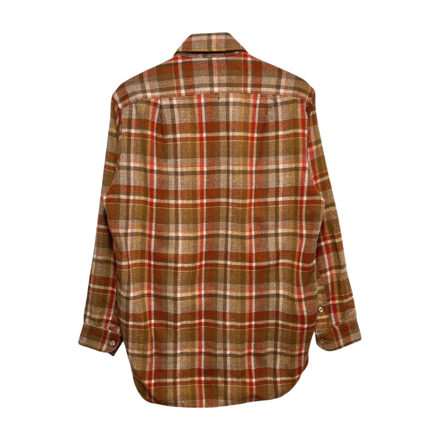 Pendleton × Vintage Vintage 70s Pendleton Plaid Wool Button Shirt M Camp Flannel Size US M / EU 48-50 / 2 - 3 Thumbnail