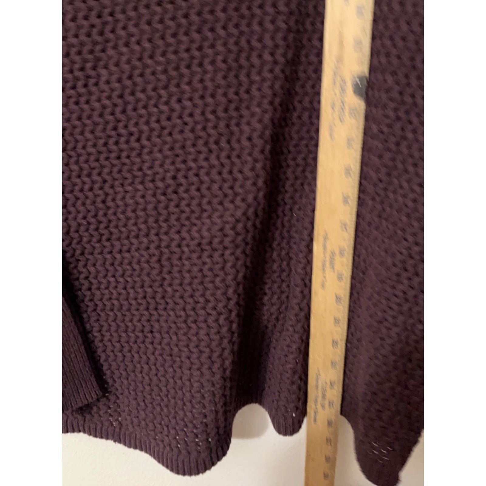 Loft LOFT Maroon Turtleneck Sweater 100% Cotton Size Small Women Pullover Fall/Winter Size S / US 4 / IT 40 - 4 Thumbnail