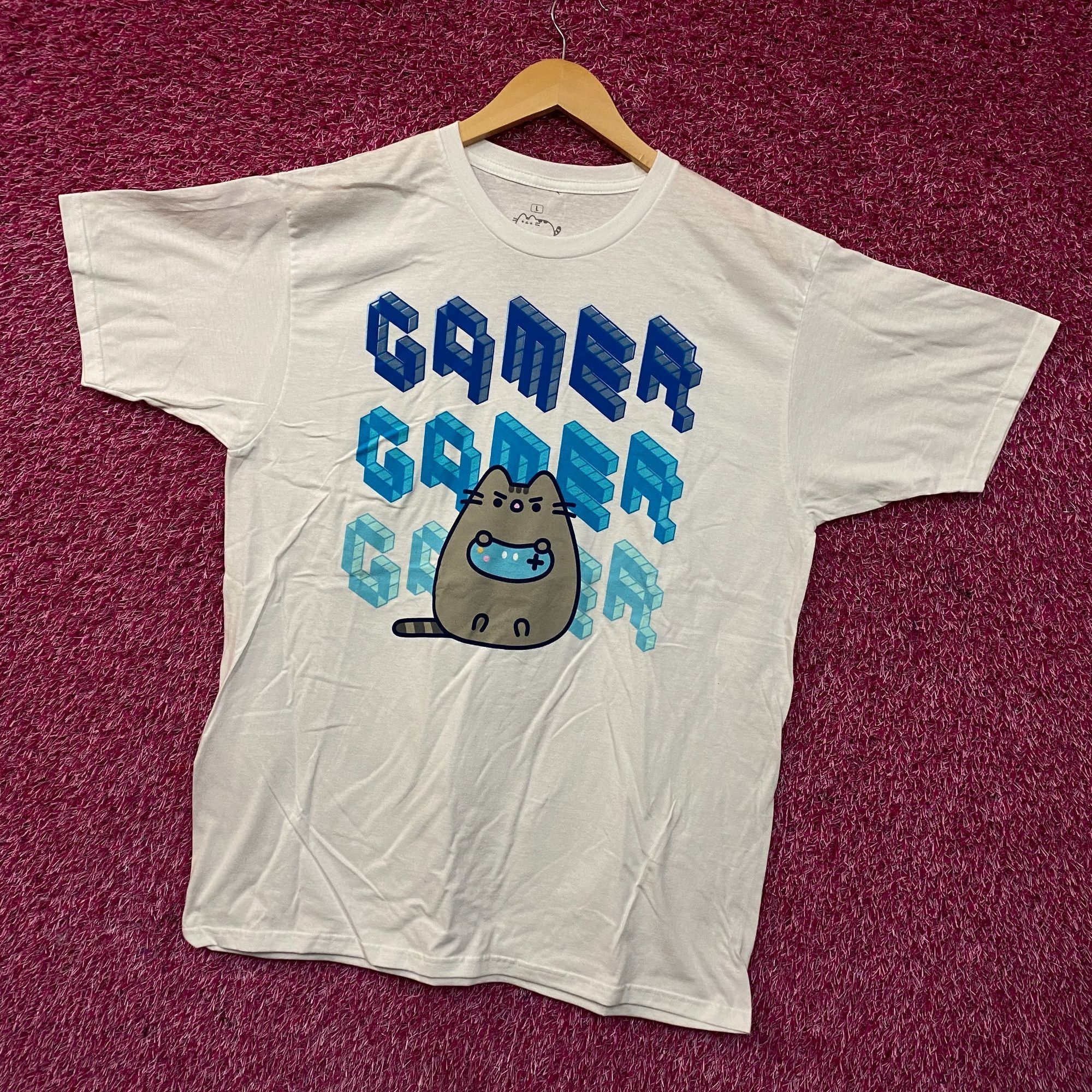 Ripple Junction Pusheen Cat Gamer Cute Graphic T-Shirt Large Size US L / EU 52-54 / 3 - 3 Thumbnail