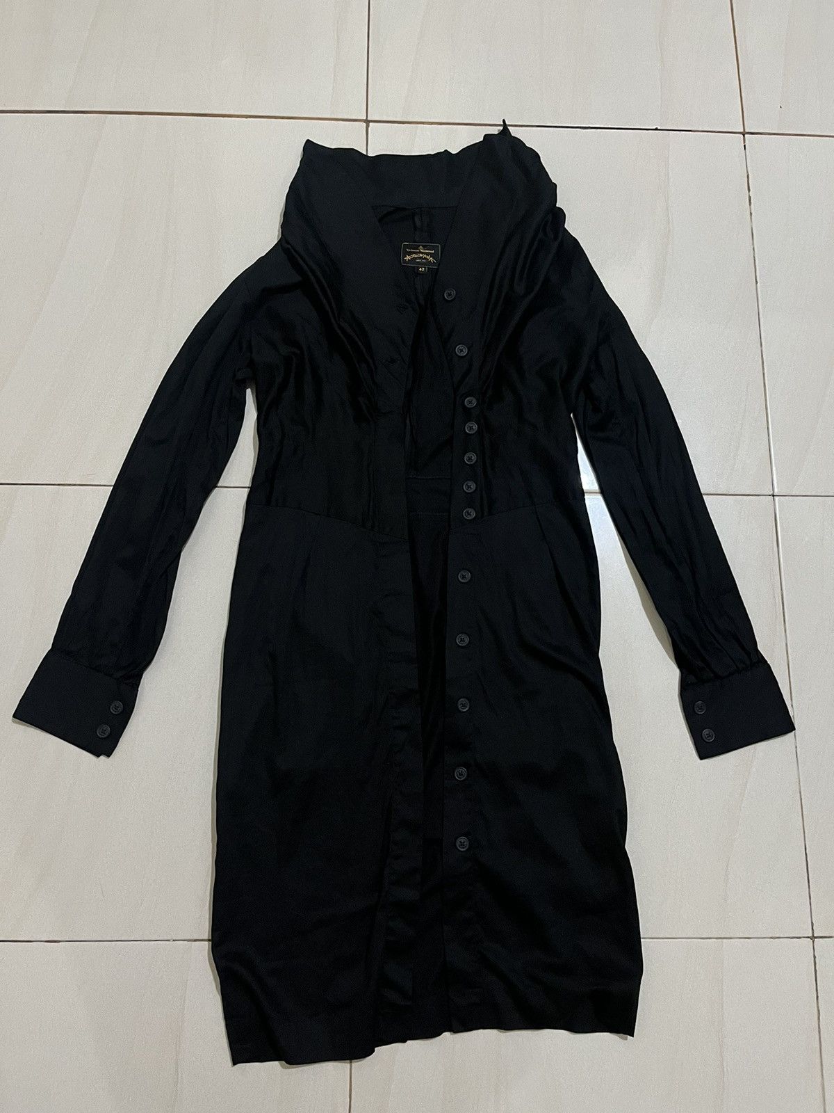 Vivienne Westwood Vivienne Westwood Anglomania black button midi Dress Size M / US 6-8 / IT 42-44 - 5 Thumbnail