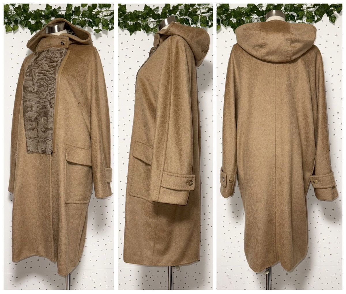 Max Mara Genuine Max Mara astrakhan fur trim hooded leather coat 42 Size M / US 6-8 / IT 42-44 - 5 Thumbnail