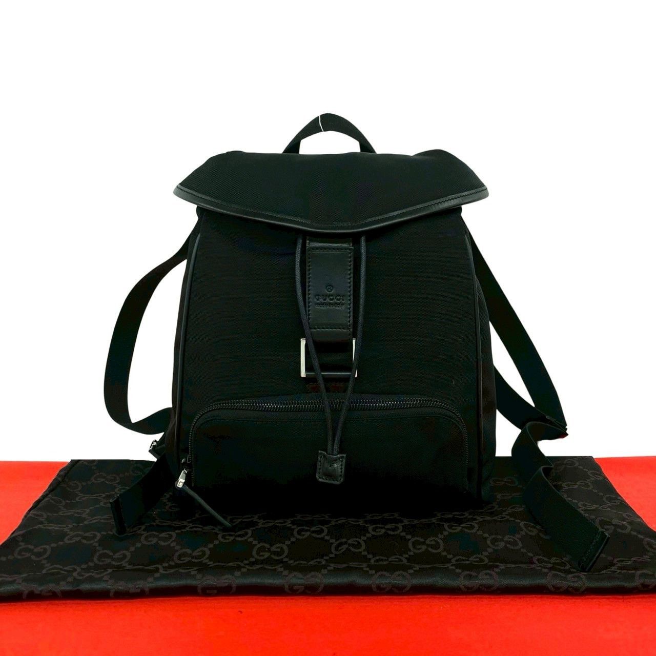 Gucci Gucci Gucci Nylon Leather Backpack Textile Backpack DUTY FREE for USA Size ONE SIZE - 1 Thumbnail