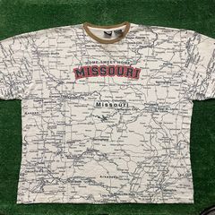 Oregon Vintage Distressed Fly Fishing State Map T-Shirt