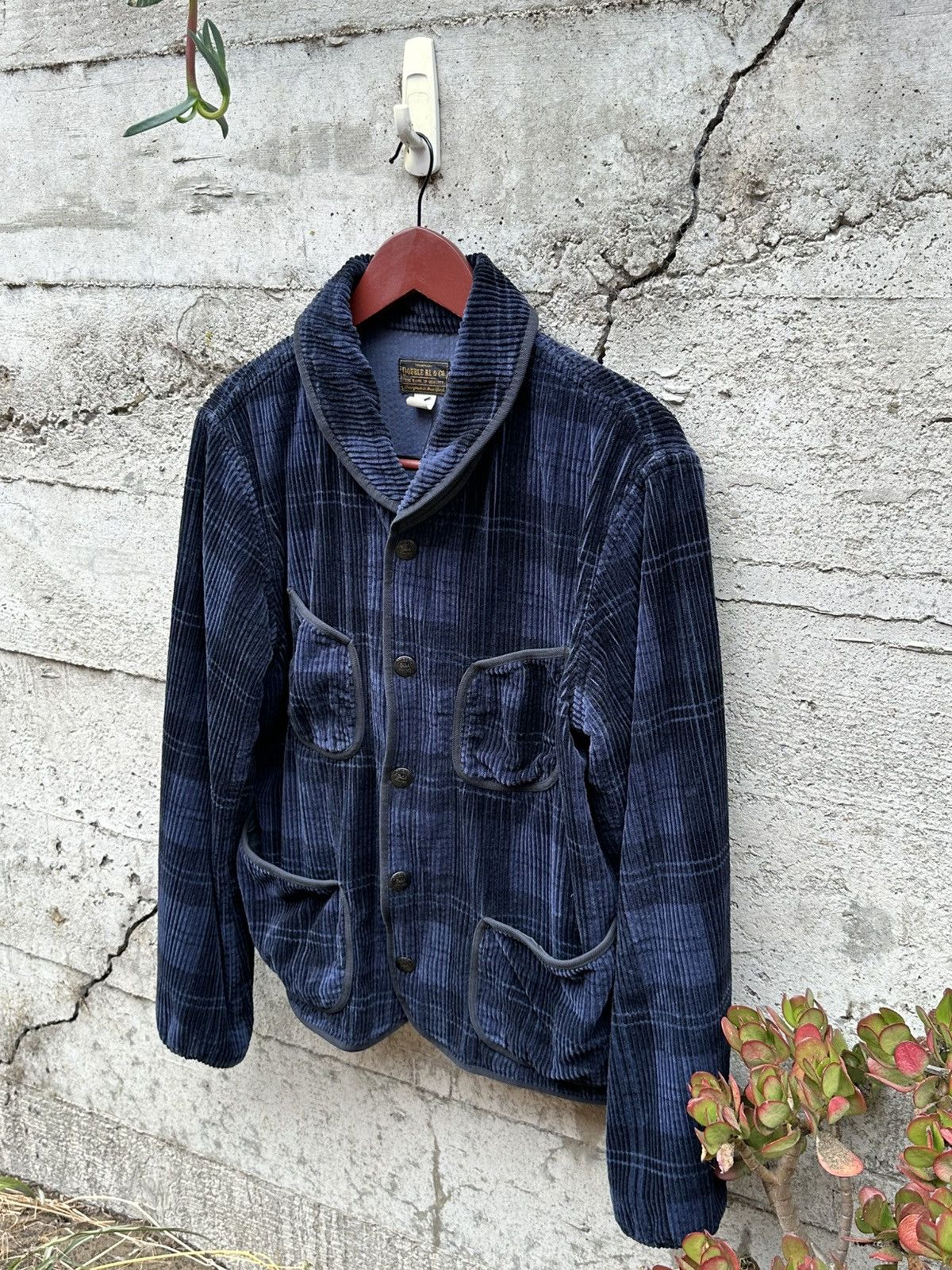 RRL Ralph Lauren Double RL Railman Indigo Striped Twill Engineer