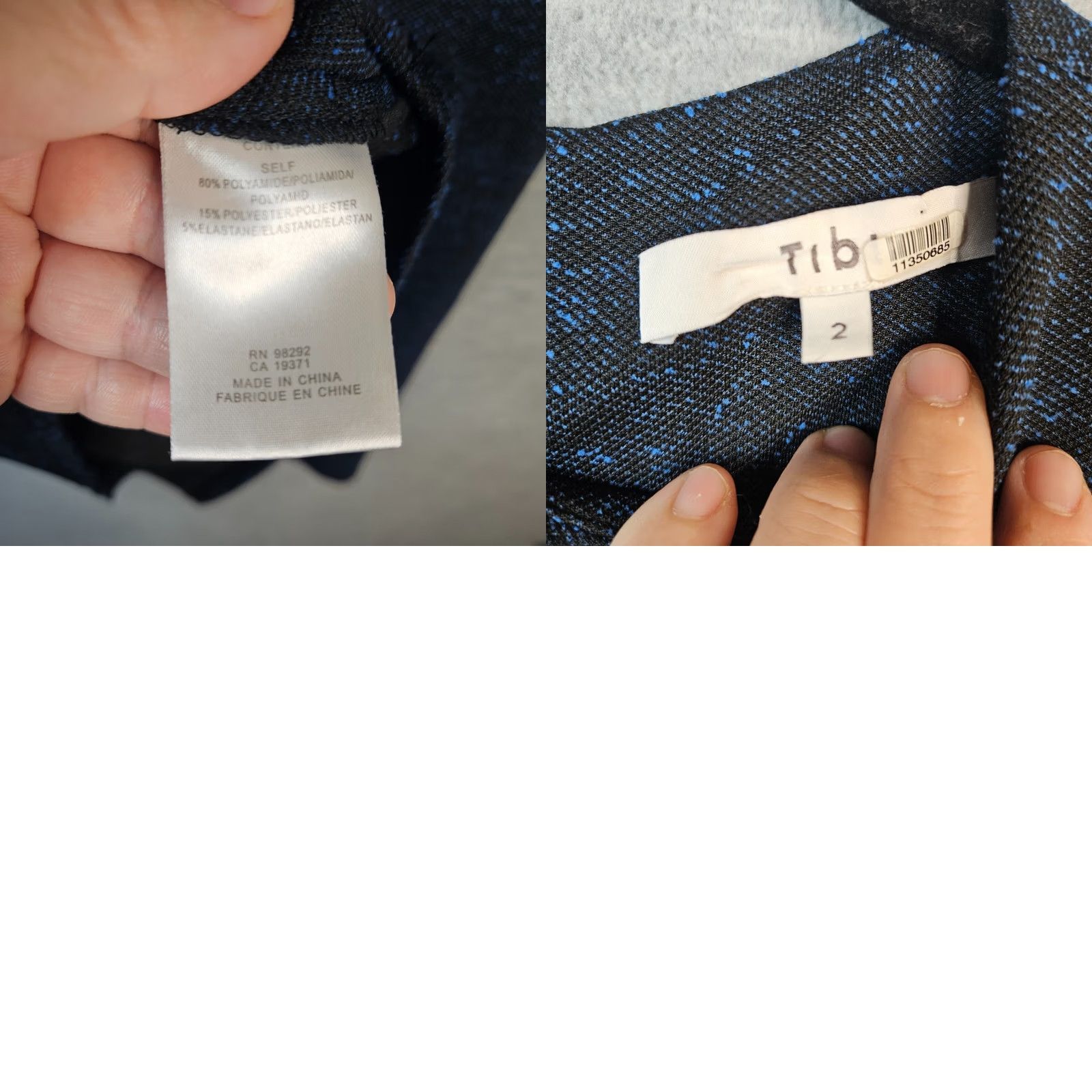 Tibi Tibi Dress Colorful Ruched Puffed Sleeve Short A-Line 2 Blue Women Size 26" / US 2 / IT 38 - 8 Thumbnail