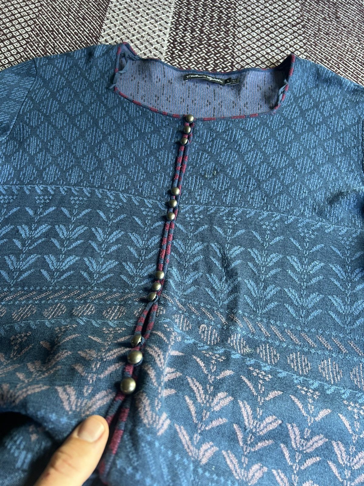 Gudrun Sjoden × Japanese Brand × Vintage Gurdun Sjóden Cardigan Womens Linen Avantgarde Japanese SZ L Size L / US 10 / IT 46 - 5 Thumbnail