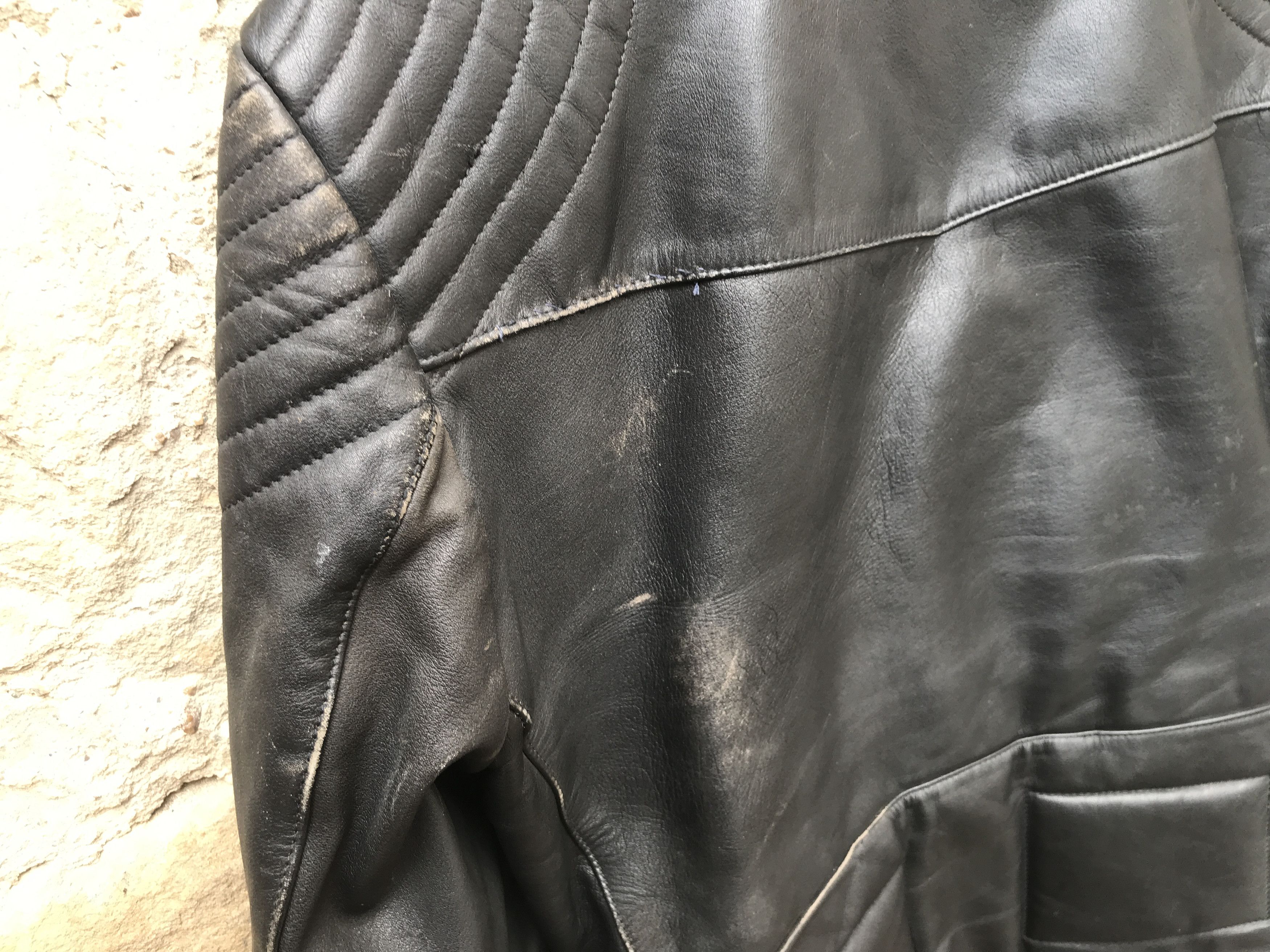 Vintage Rare Vintage 80s German Motorcycle Leather Biker Jacket Size US M / EU 48-50 / 2 - 17 Thumbnail