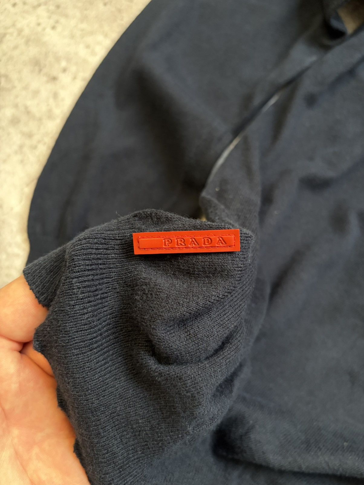 Prada Prada Dark Blue Heavy Wool Turtleneck Sweater Size US L / EU 52-54 / 3 - 4 Thumbnail