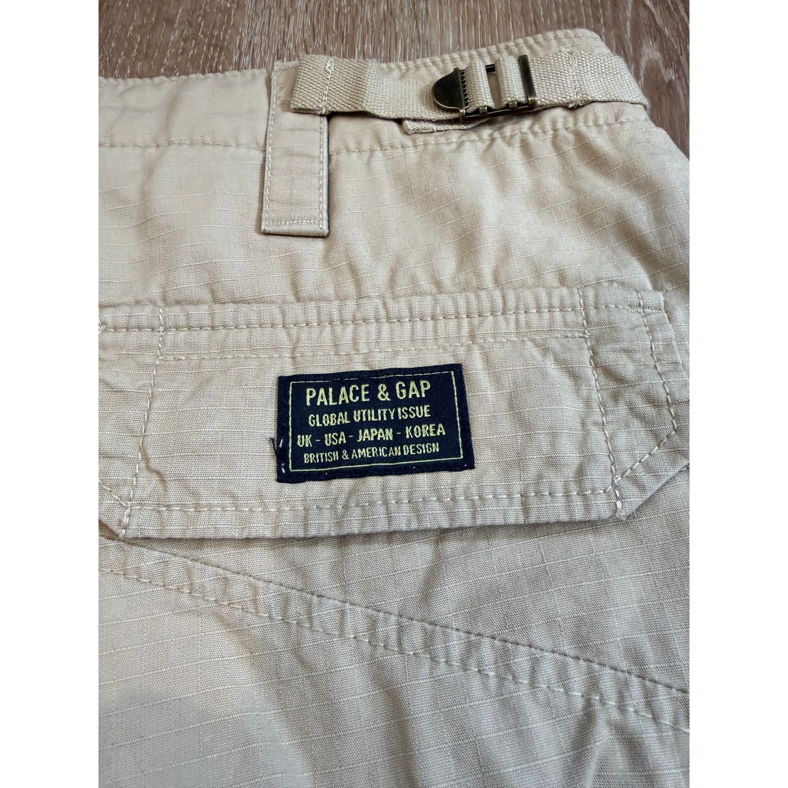 Gap Palace x Gap Cargo Pants Khaki W32 L30 NWT Wide Leg Size 32" / US 10 / IT 46 - 8 Thumbnail