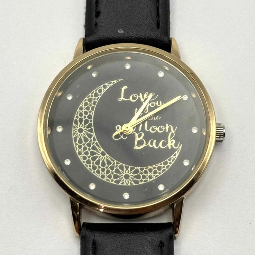 Other Gold & Black 'Love' Moon Watch Size ONE SIZE - 1 Thumbnail