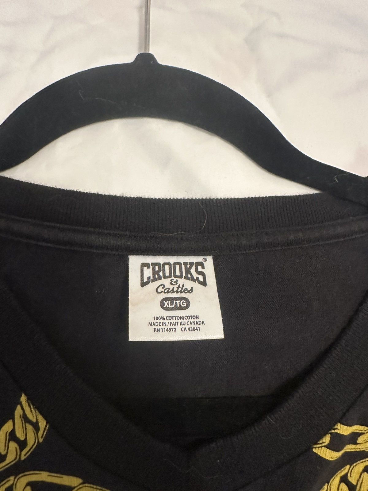 Crooks & Castles Crooks & Castles Gold Chain T Shirt Size US XL / EU 56 / 4 - 6 Thumbnail
