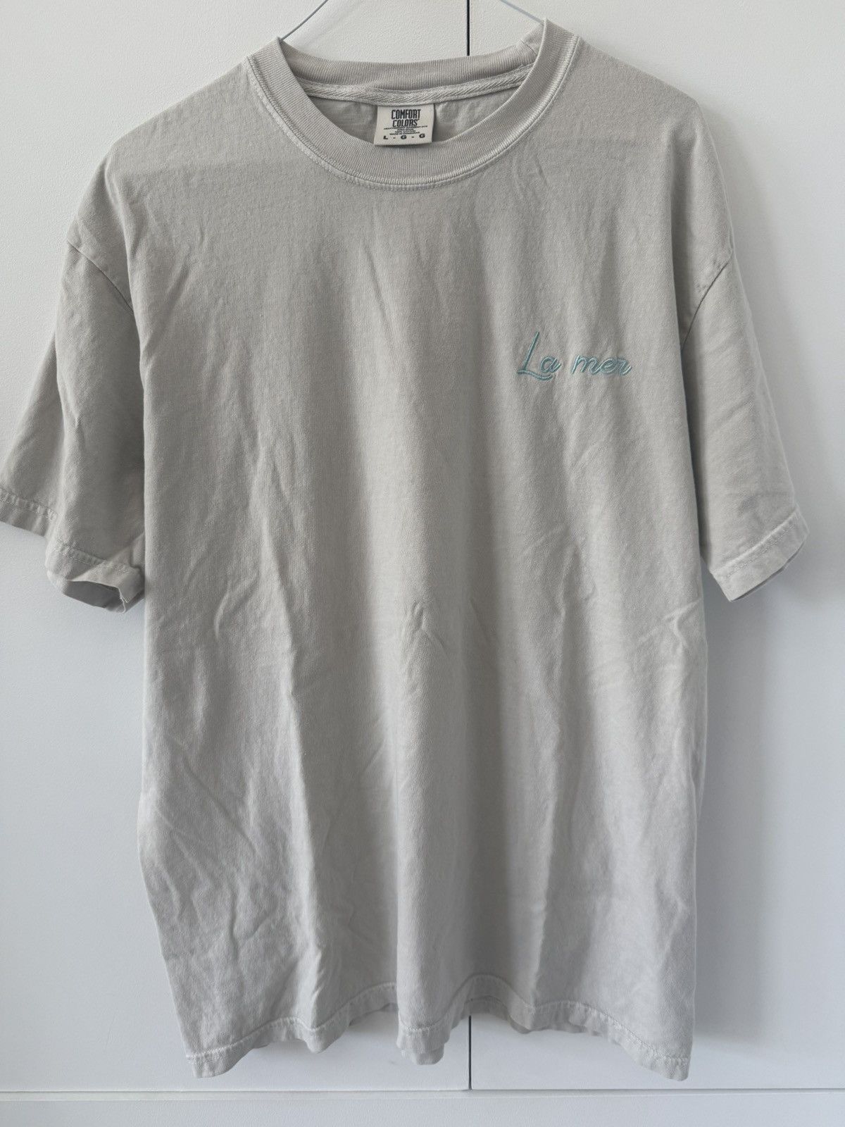 Comfort Colors “la mer” embroidered polychrome goods heavyweight tshirt Size US L / EU 52-54 / 3 - 1 Thumbnail