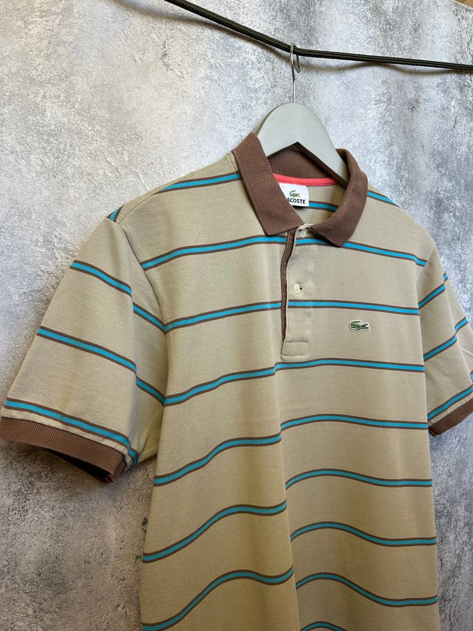 Lacoste Lacoste Basi Sa Striped Polo Shirt Short Sleeve Casual Size US L / EU 52-54 / 3 - 4 Thumbnail