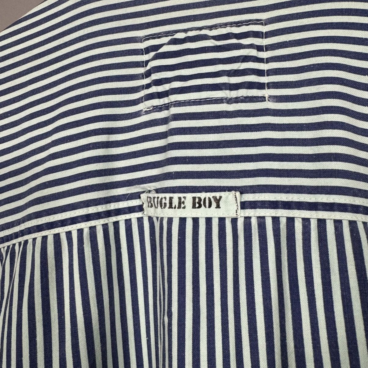 Vintage Vintage Bugle Boy Striped Workwear Shirt Size US M / EU 48-50 / 2 - 9 Thumbnail