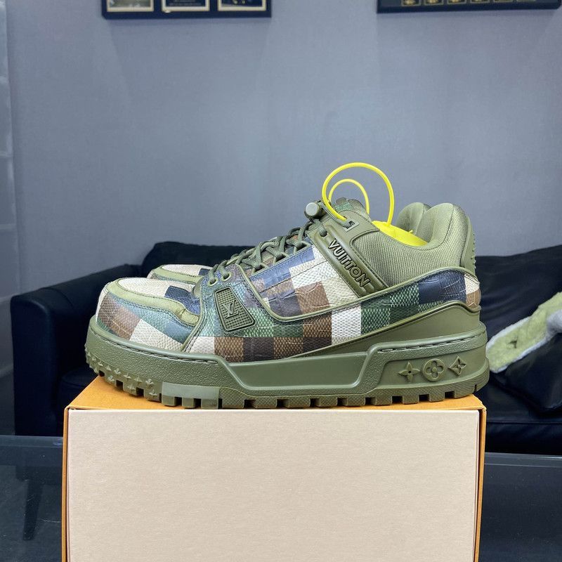 Louis Vuitton Louis Vuitton Trainer Maxi Low Top Sneakers -2508 Size US 9.5 / EU 42-43 - 6 Thumbnail