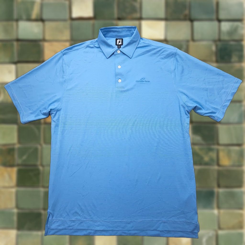 Footjoy FootJoy Polo Shirt Mens XL Blue Performance Stretch Golf Polo FootJoy Size US XL / EU 56 / 4 - 1 Thumbnail