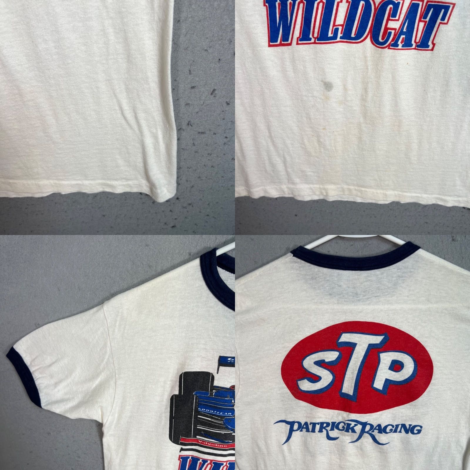 Hanes VINTAGE Formula 1 Racing STP Wildcat T Shirt Hanes Adult Mens Large White Size L / US 10 / IT 46 - 8 Thumbnail