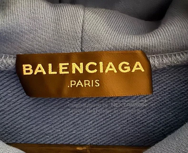 Balenciaga Balenciaga Blue Pure Version Hooded Sweatshirt Size US S / EU 44-46 / 1 - 3 Thumbnail
