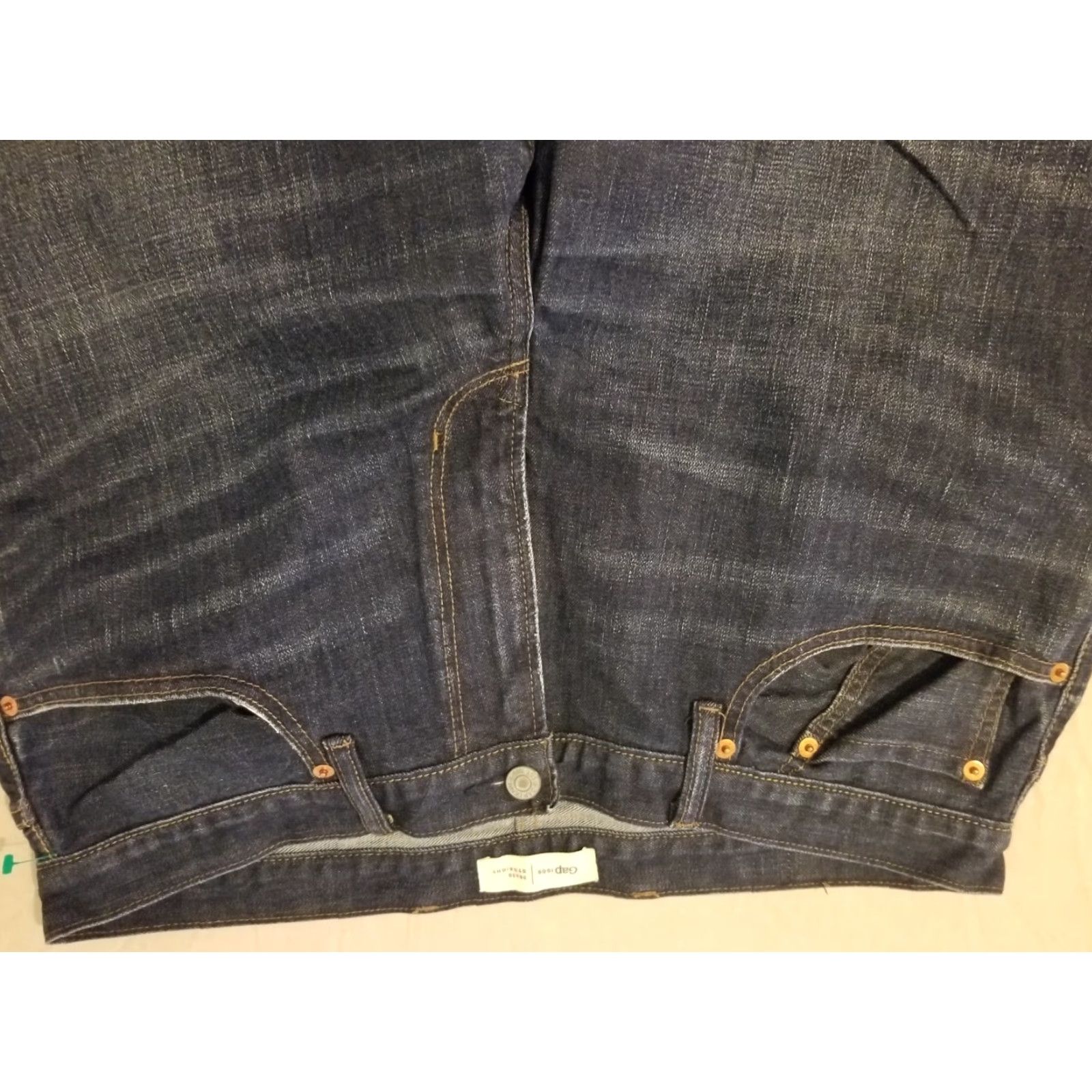 Gap Gap Jeans Mens 36x30 Straight Classic Denim Stretch Blue Size US 36 / EU 52 - 4 Thumbnail