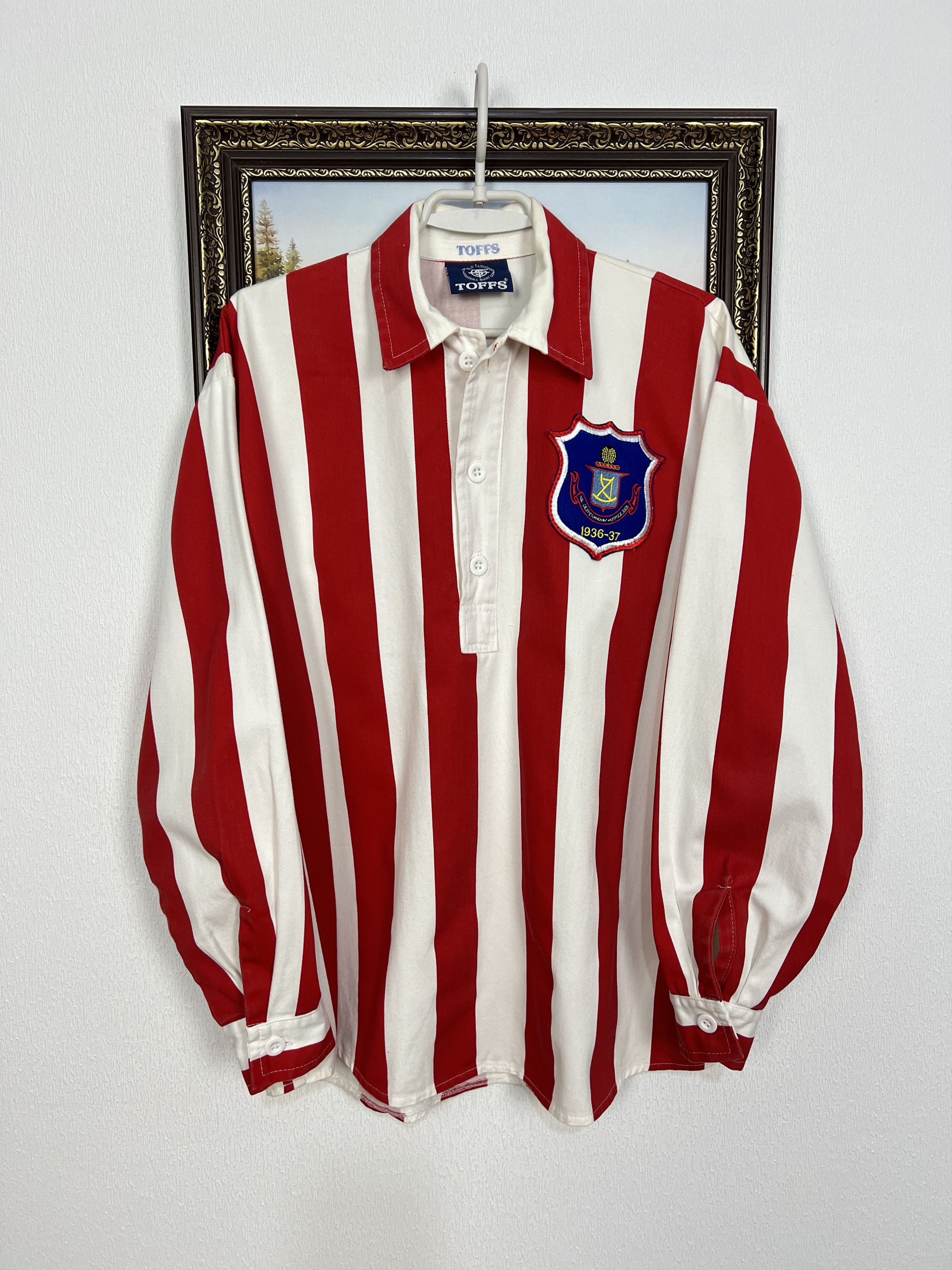 Toffs Sunderland football shirt Retro Replica Soccer Jersey Trikot Size US L / EU 52-54 / 3 - 1 Thumbnail